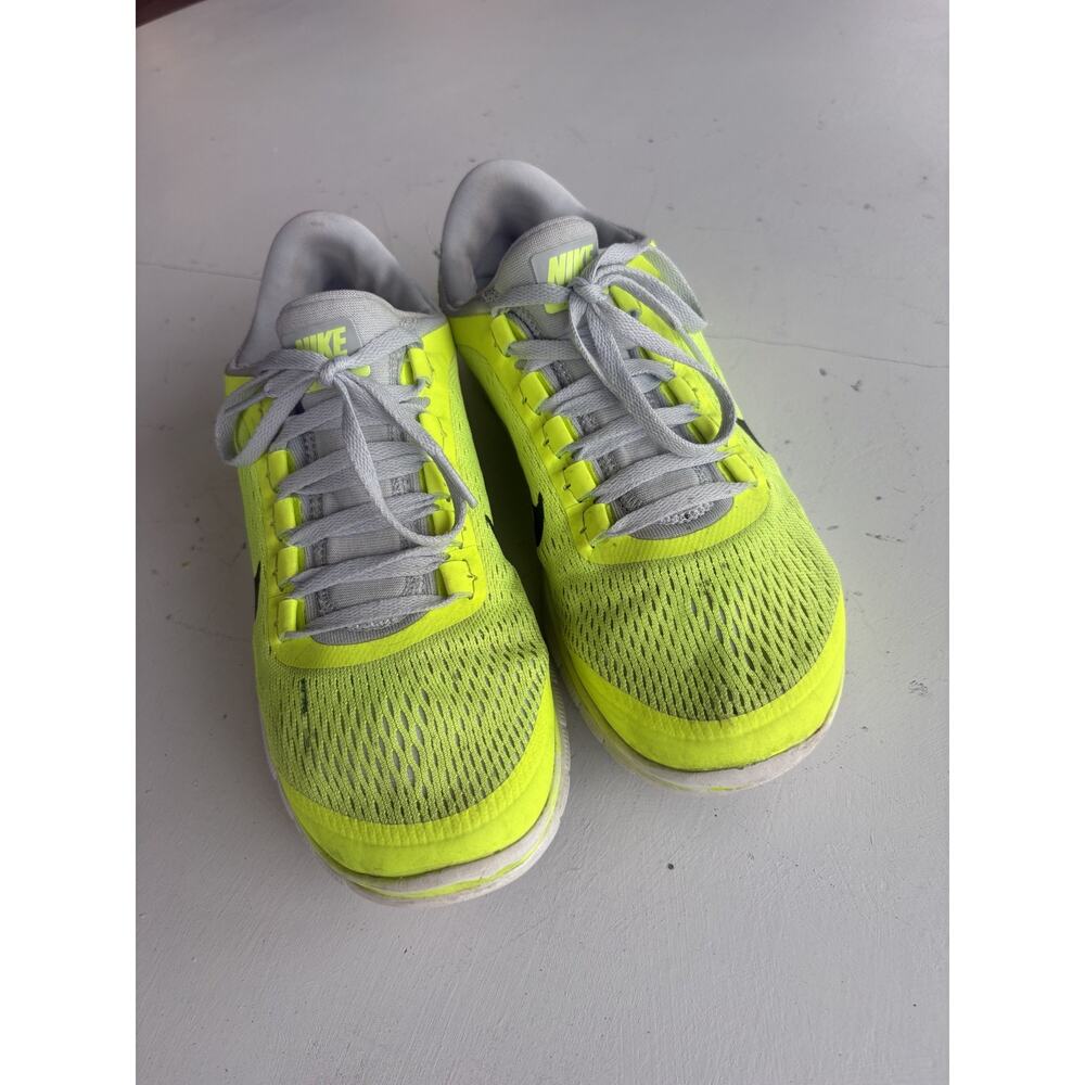 Nike Free RN Flyknit Running Shoes Womens Size 9 Volt Yellow 580392-700 Used - Picture 3 of 7